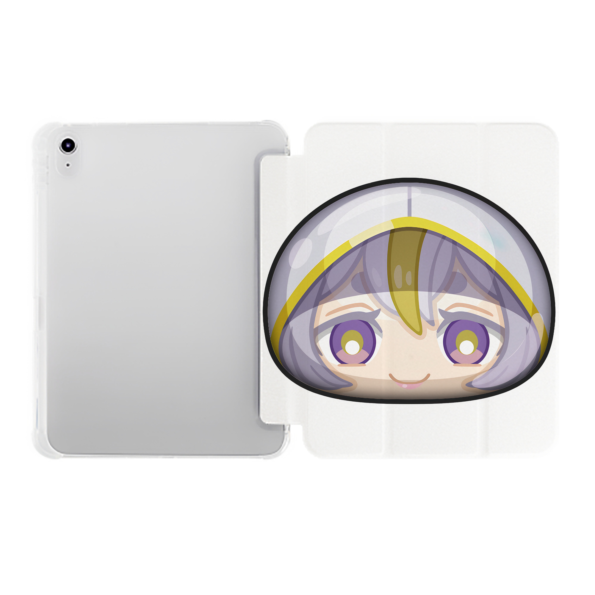 （画像用） 妖怪ウォッチ Yo-kai Watch IPad ケース ペン収納付き 三つ折りスタンド PUレザー×シリコン 対応機種9.5/10.5/10.9インチ